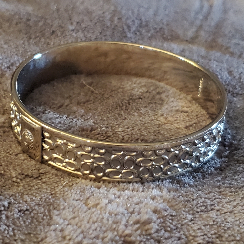 Authentic Coach Silver Tone Bracelet - image 2